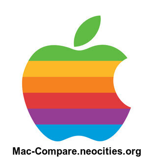 Rainbow Apple Logo w/Mac-Compare Name